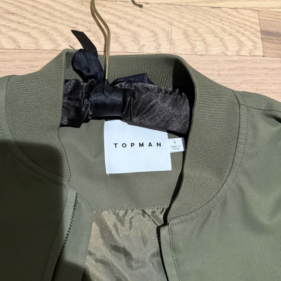Olive Green Bomber Jacket - Picture 2 of 3